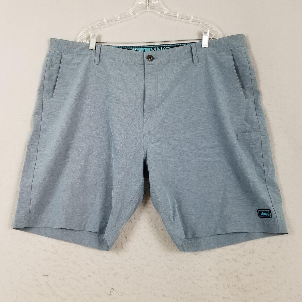 Pelagic Mako Hybrid Shorts Mens 44 Blue Fishing Performance Stretch Quick Dry
